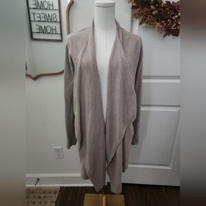 Barefoot Dreams Cozy Women's Open Front Sweater - Taupe